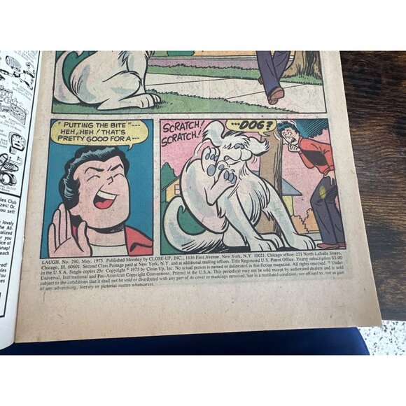 Archie Laugh Comics #290 May 1975 Vintage Series Comic Book Bagged Boarded - Picture 4 of 4